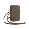 Guess PU 4G Triangle Logo Wallet telefon tartó kis táska, barna