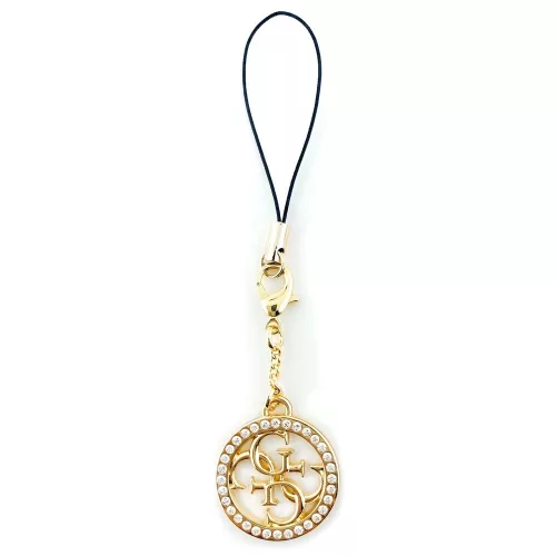 Guess Charm 4G Metal Logo csuklópánt kövekkel, arany