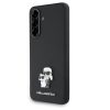 Karl Lagerfeld PU Saffiano Metal Karl and Choupette Samsung Galaxy A36 hátlap tok, fekete