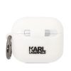 Karl Lagerfeld 3D Logo NFT Karl Head Apple AirPods 3 szilikon tok, fehér
