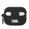 Karl Lagerfeld 3D Logo NFT Choupette Head Apple AirPods 4 szilikon tok, fekete
