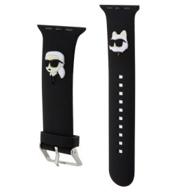   Karl Lagerfeld Karl and Choupette Head NFT Apple Watch 38/40/41mm szíj, fekete