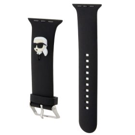   Karl Lagerfeld Karl Head NFT Apple Watch 42/44/45/46/49 szíj, fekete