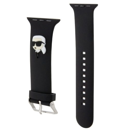 Karl Lagerfeld Karl Head NFT Apple Watch 42/44/45/46/49 szíj, fekete