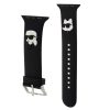 Karl Lagerfeld Karl and Choupette Head NFT Apple Watch 42/44/45/46/49 szíj, fekete