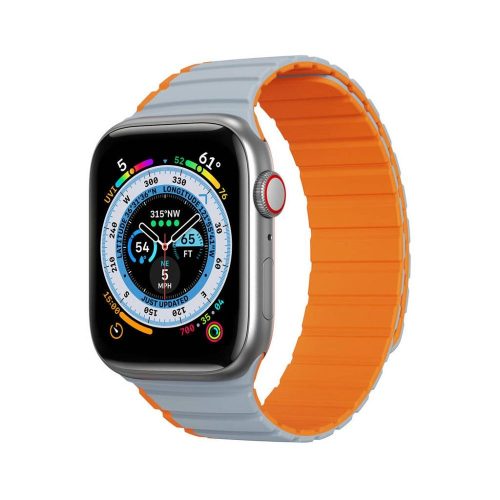 Dux Ducis Apple Watch 38/40/41mm szíj, szürke-narancssárga