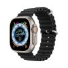 Dux Ducis Ocean Wave Apple Watch 38 / 40 / 41mm szilikon szíj, fekete