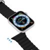 Dux Ducis Ocean Wave Apple Watch 38 / 40 / 41mm szilikon szíj, fekete