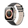 Dux Ducis YS Apple Watch 38/40/41mm bőr szíj, fekete