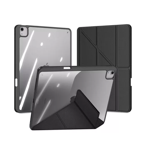 Dux Ducis Magi iPad Air 11" (2024/2025)/iPad Air 4/5 10.9" tok pencil tartóval, fekete