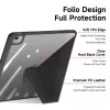 Dux Ducis Magi iPad Air 11" (2024/2025)/iPad Air 4/5 10.9" tok pencil tartóval, fekete