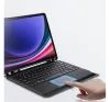 Dux Ducis DK Samsung Tab S9/ S9FE/ S10FE / S10 Lite kihajtható tok vezeték nélküli billentyűzettel, fekete