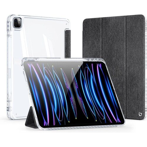 Dux Ducis Unid iPad Pro 11 (2024 / 2025) kihajtható tok pencil tartóval, fekete