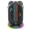 iPega SW2052 Nintendo Switch 2 JoyCon töltő állvány RGB világítással, fekete