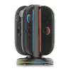 iPega SW2052 Nintendo Switch 2 JoyCon töltő állvány RGB világítással, fekete