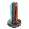 iPega SW2052 Nintendo Switch 2 JoyCon töltő állvány RGB világítással, fekete