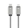 FORCELL F-ENERGY C238 USB-C-Lightning adatkábel, PD, 3A, 27W, 1m, ezüst