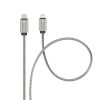 FORCELL F-ENERGY C238 USB-C-Lightning adatkábel, PD, 3A, 27W, 1m, ezüst