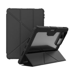   Nillkin Bumper Pro Samsung Galaxy Tab S10 FE oldalra nyíló tok kitámasztóval, fekete