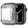 Apple Watch 7-9 (45 mm), Szilikon védőkeret, ütésálló, szíj nélkül, Spigen Ultra Hybrid, átlátszó/szürke