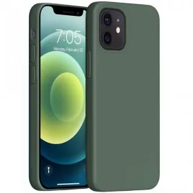   Xiaomi Mi 11 Pro, Szilikon tok, Wooze Liquid Silica Gel, sötétzöld