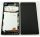 Sony Xperia Z5 kompatibilis LCD modul kerettel, OEM jellegű, fekete, Grade S+