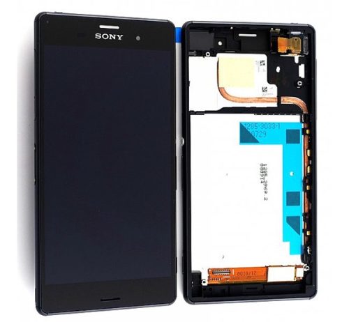 Sony Xperia Z3 Dual kompatibilis LCD modul, OEM jellegű, fekete