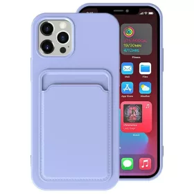   Xiaomi Redmi 10 5G / Redmi Note 11E, Szilikon tok, kártyatartóval, Wooze Card Slot, lila