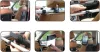 Autós tartó, Univerzális, Tablet PC tartó, 7 - 11 coll, két ülés közé a fejtámlára szerelhető, 360°-ban forgatható, teleszkópos nyél, ezüst