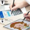 Univerzális toll, alumínium, (bármilyen kapacitív kijelzőhöz), kétoldalas, Touch Stylus Pen, fekete