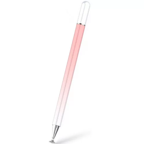 Univerzális toll, (bármilyen kapacitív kijelzőhöz), színátmenetes, Ombre Stylus Pen, rózsaszín/fehér