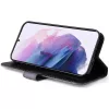 Samsung Galaxy S22 Plus 5G SM-S906, Oldalra nyíló tok, stand, kártyatartóval, kézpánttal, Wooze Colour Wallet, szürke