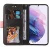 Samsung Galaxy S22 Ultra 5G SM-S908, Oldalra nyíló tok, stand, kártyatartóval, kézpánttal, Wooze Colour Wallet, rózsaszín