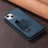 Huawei Honor 50 Lite / Nova 8i, Oldalra nyíló tok, stand, kártyatartóval, kézpánttal, Wooze Business Plus, kék