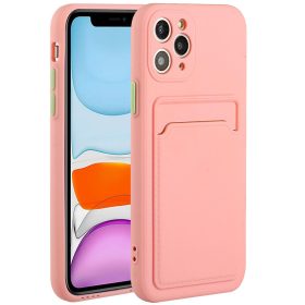   Huawei Honor Magic 5 Lite / X9a / X40, Szilikon tok, kártyatartóval, Wooze Card Slot, rózsaszín