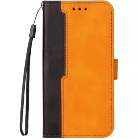  Xiaomi 13 Lite / Civi 2, Oldalra nyíló tok, stand, kártyatartóval, kézpánttal, Wooze Colour Wallet, narancssárga