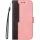 Xiaomi 13 Lite / Civi 2, Oldalra nyíló tok, stand, kártyatartóval, kézpánttal, Wooze Colour Wallet, rózsaszín
