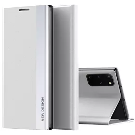   Xiaomi 13 Lite / Civi 2, Oldalra nyíló tok, stand, Wooze Silver Line, világosszürke