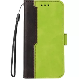   Huawei P60 / P60 Pro, Oldalra nyíló tok, stand, kártyatartóval, kézpánttal, Wooze Colour Wallet, zöld