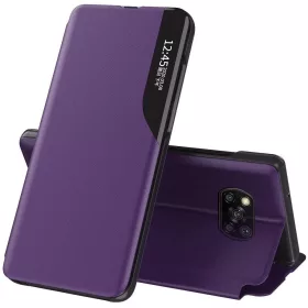  Apple iPhone 15, Oldalra nyíló tok, stand, Wooze FashionBook, lila