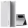 Apple iPhone 15, Oldalra nyíló tok, stand, Wooze Silver Line, világosszürke