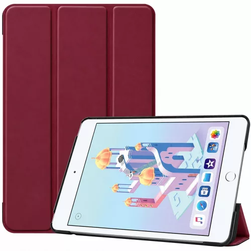 Samsung Galaxy Tab S9 11.0 SM-X710 / X716B, mappa tok, Trifold, bordó (piros)