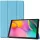 Samsung Galaxy Tab S9 Ultra 14.6 / Tab S10 Ultra 14.6 SM-X910 / X916B / X920 / X926B, mappa tok, Trifold, világoskék