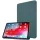 Samsung Galaxy Tab S9 Ultra 14.6 / Tab S10 Ultra 14.6 SM-X910 / X916B / X920 / X926B, mappa tok, Trifold, sötétzöld
