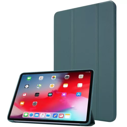 Samsung Galaxy Tab S9 Ultra 14.6 / Tab S10 Ultra 14.6 SM-X910 / X916B / X920 / X926B, mappa tok, Trifold, sötétzöld