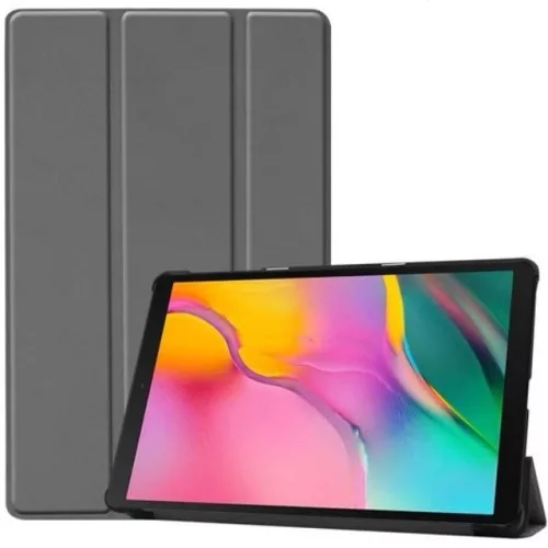 Samsung Galaxy Tab S9 Ultra 14.6 / Tab S10 Ultra 14.6 SM-X910 / X916B / X920 / X926B, mappa tok, Trifold, szürke