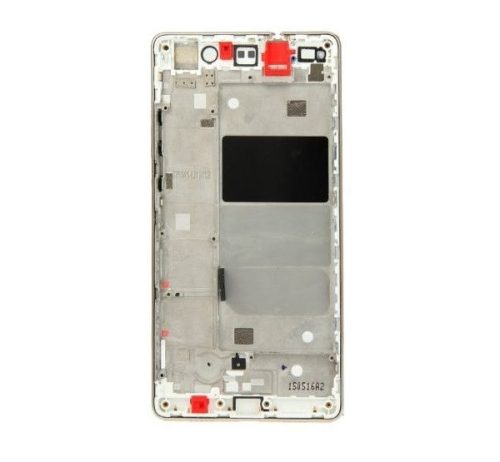 Huawei Ascend P8 Lite kompatibilis LCD modul kerettel, OEM jellegű, arany, Grade S+