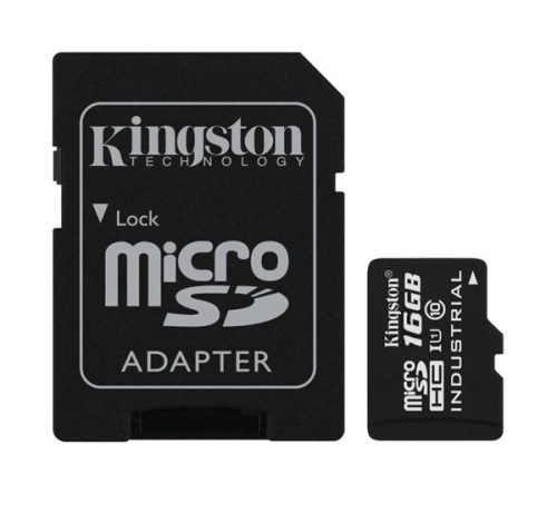 Kingston microSDHC 16GB (Class 10) UHS-I Industrial Temp, memóriakártya adapterrel (SDCIT/16GB)