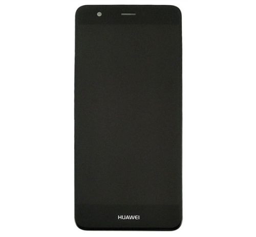 Huawei Nova kompatibilis LCD modul kerettel, OEM jellegű, fekete, Grade S+