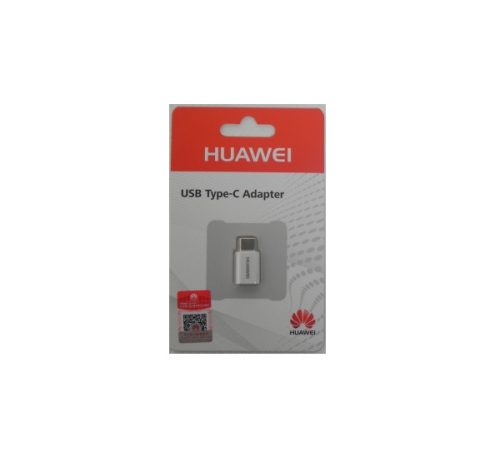 Huawei gyári AP52 microUSB - Type-C adapter, fehér